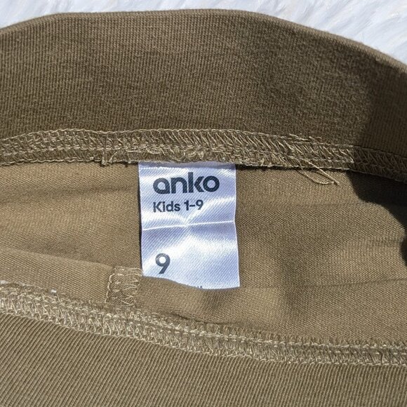 ANKO Kids' Olive Green Soft Stretch Shorts Comfortable Everyday Wear NWT - Picture 4 of 7